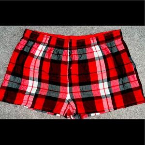 Sleep wear shorts they are from pink they new Size:Large , Color: Red & Black